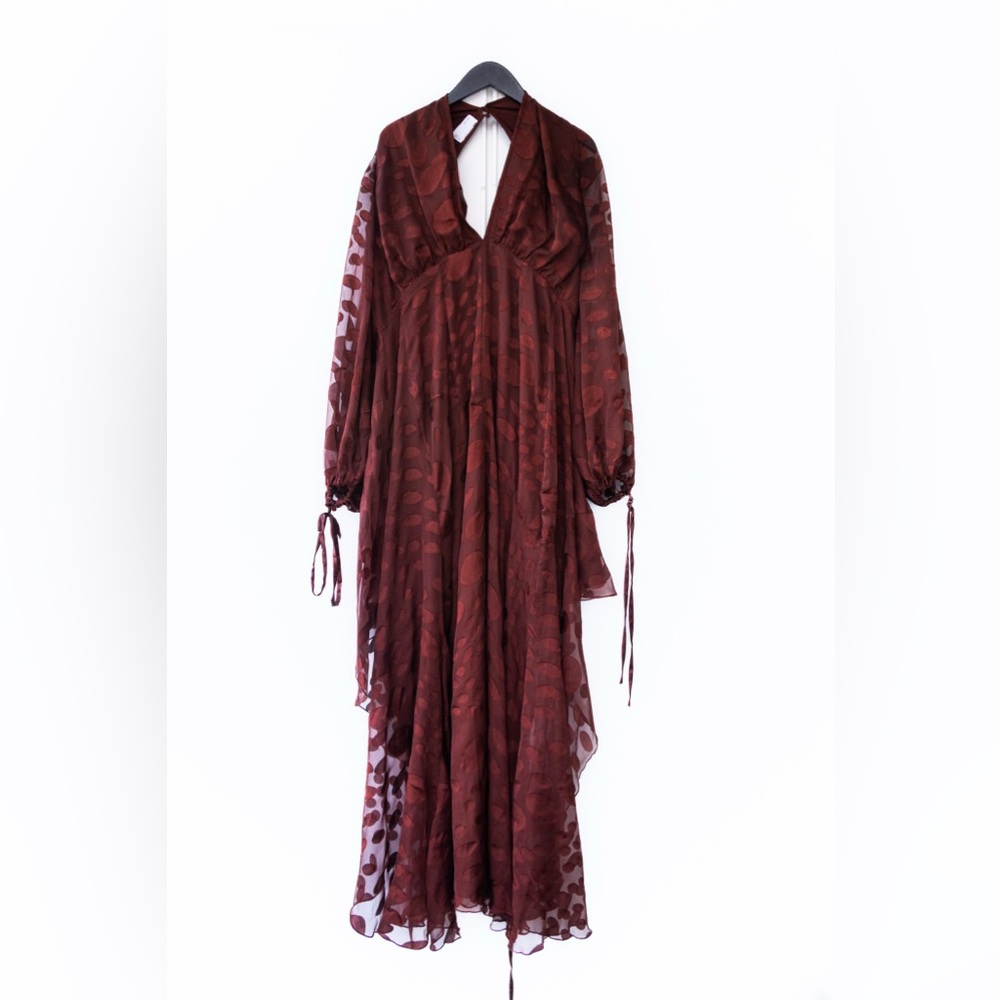 ASOS Tall Brown Wrap Dress - Picture 5 of 6